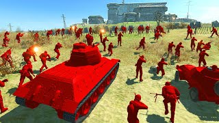 Green Army Men MEGA-FORTRESS Under Siege! - Men of War: Army Men Mod Battle Simulator