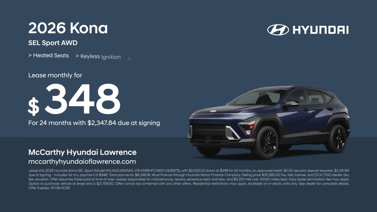 Hyundai Kona 06/30/2026 7602566 - YouTube