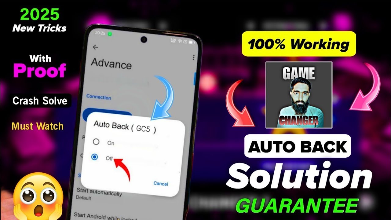 Game Changer 5 V3 Auto-back/ Crash Problem 1000% Fix ✅ | Game Changer 5 Auto back Problem Solve 🔥🎯