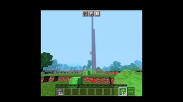 Minecraft mlg with slime block in pocket edition #shorts