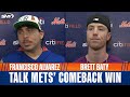 Francisco Alvarez on resilient return to majors, Brett Baty on power surge after Mets' comeback win