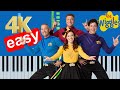 The wiggles  rock a bye your bear easy piano tutorial 4k