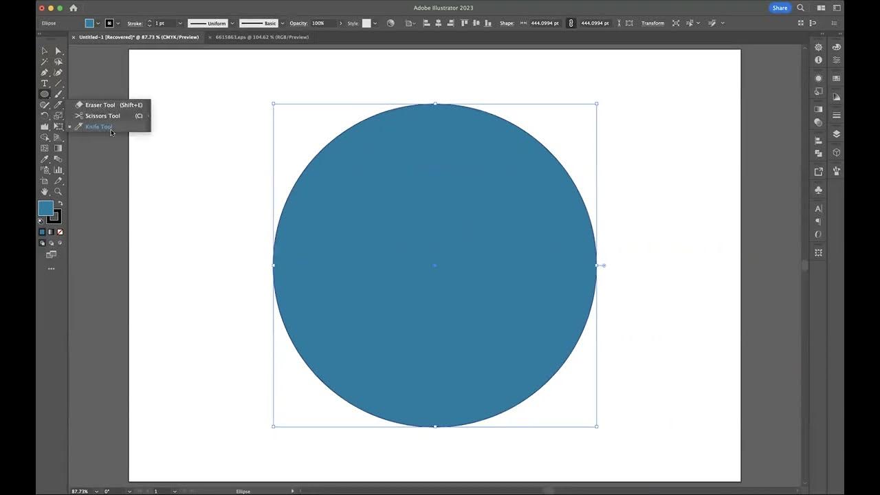 Knife Tool Adobe Illustrator YouTube