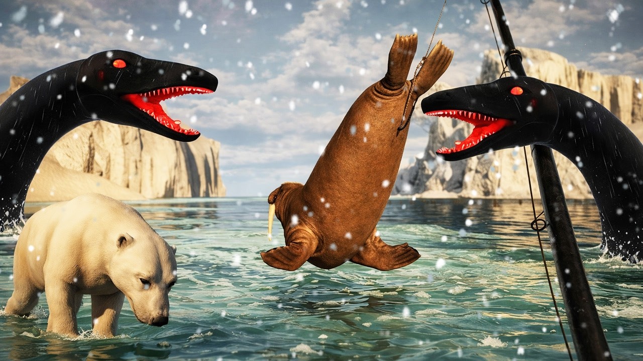 Mit ROBBENBABYS im EIS nach MONSTERN ANGELN