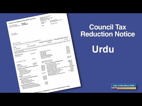 Council Tax Reduction Notice (Urdu)