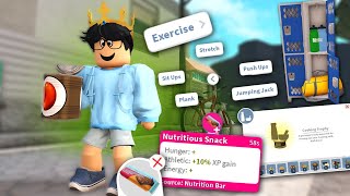 HIDDEN DETAILS in the NEW BLOXBURG GYM AND SKILL UPDATE