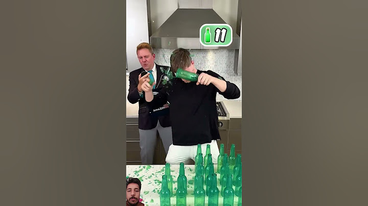 Bottle head smashing  world record  attempt