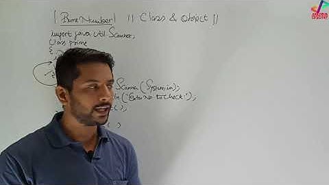 Java Prime Number Program | Class & Object | In Hindi