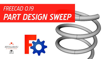 🧬 FreeCAD Part Design - FreeCAD Sweep Helix - Additive Pipe