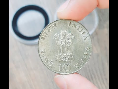 Silver 10 Rs Coin Gandhi! | Rare 10 Rupees Coin Value | Mahatma Gandhi Coins #Shorts
