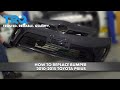 How To Replace Bumper 2010 2015 Toyota Prius
