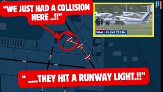 (Breaking) Plane Crashes Into Runway Light During Takeoff at DuPage Airport! #atc