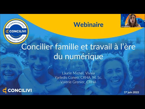 Webinaire - Concilier famille et travail à l'ère du numérique