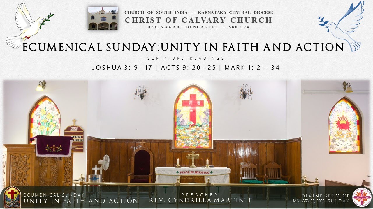 DIVINE SERVICE |  UNITY IN FAITH AND ACTION | JAN 22, 2023 | 08:30 AM | CSI CHRIST OF CALVARY CHURCH