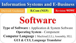 5| Software, Types of Software, Computer Language, GUI, CUI, Information Systems and E Business bcom screenshot 2