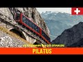 Cab ride pilatus chemin de fer  crmaillre la plus raide du monde suisse vue du conducteur 4k