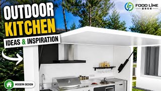 🔥 Modern Outdoor Kitchen Setup Ideas for Backyard Living!/barbecue set up 🏡 details in description 