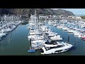 Conwy Marina North Wales aerial tour 4K