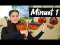 Minuet 1 violn cover by iraz violinista