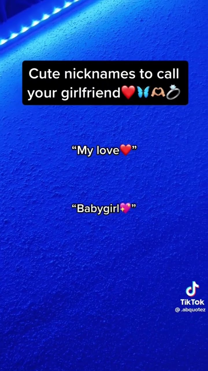 Things To Call Your Gf fyp tiktokvideo YouTube Things To Call Your Gf fyp tiktokvideo YouTube