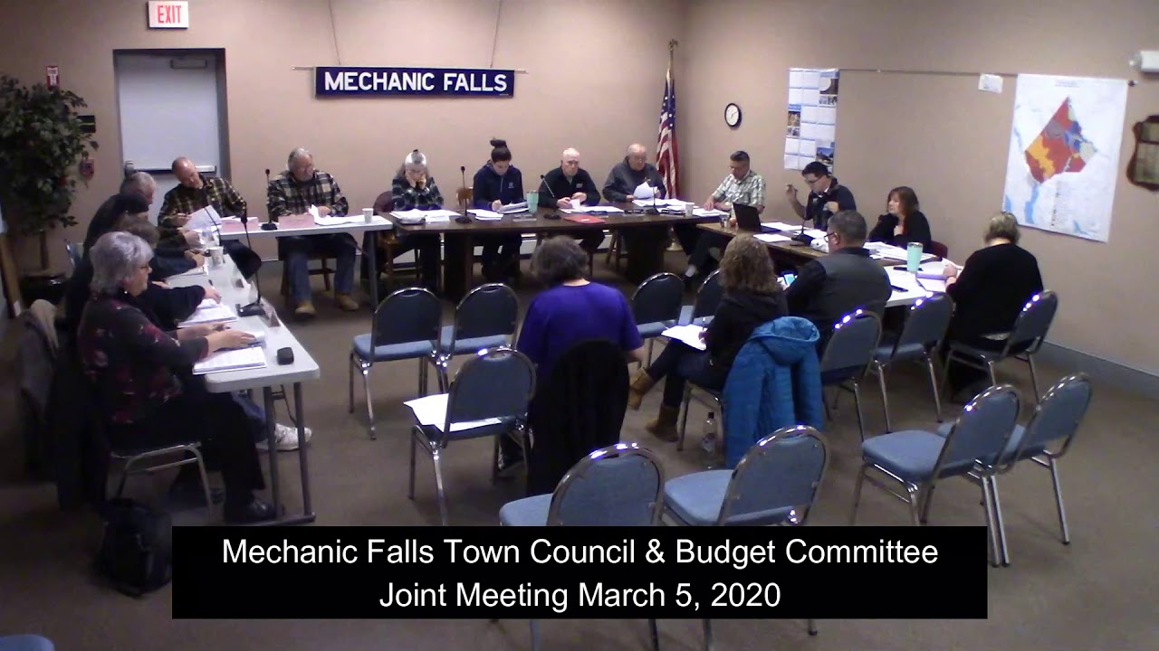Mechanic Falls Budget Meeting 3 5 20 YouTube