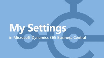 Business Central - My Settings