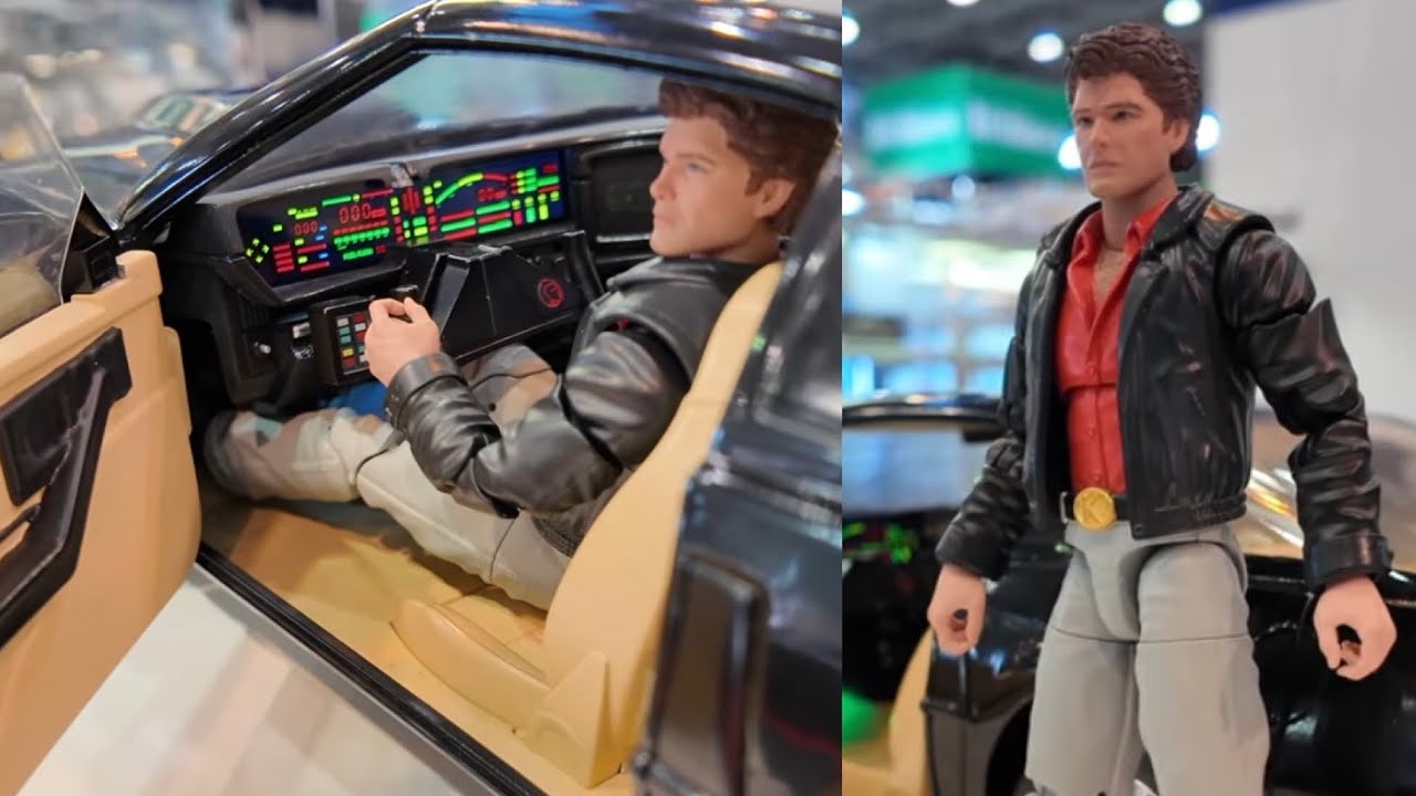 New Knight Rider by Ramen Toy Factory Entertainment on display showcase its features 