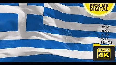 Greece Flag 4K | Motion Graphics - Videohive template