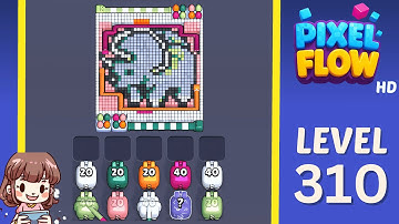 Pixel Flow Level 310 Solution Walkthrough