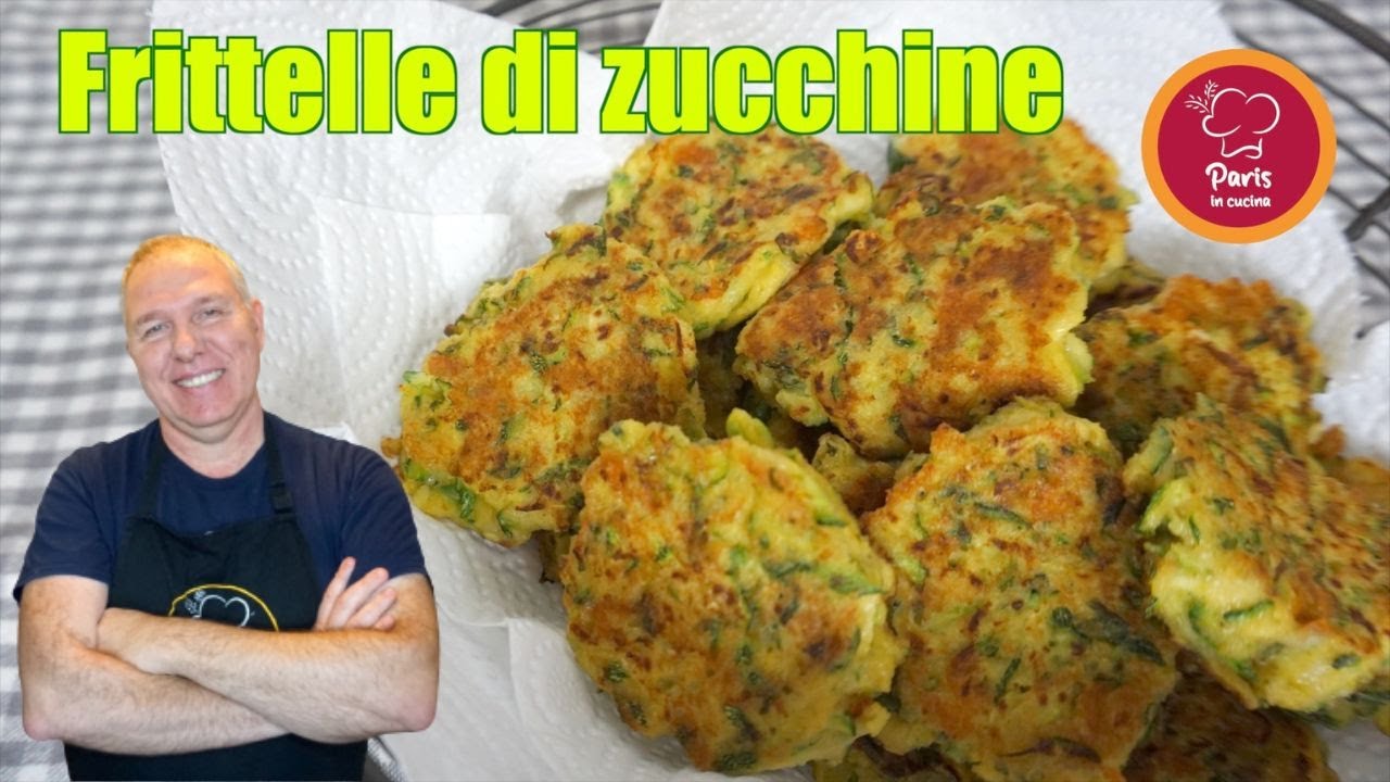 Frittelle di Zucchine in padella Soffici e VELOCI, VELOCI!!! - YouTube