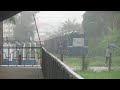 Vazio Chegando na estação de Joinville sob Chuva com 4 G22s puxando (4354 e 4429 na composição)