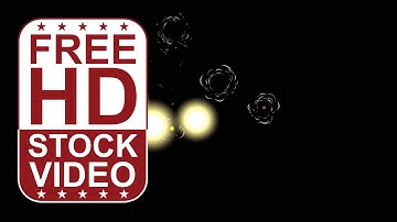 Free Stock Videos – exploding dots moving randomly on black background 2D animation