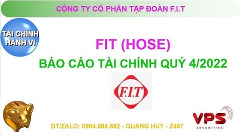 Phân tích báo cáo tài chính hợp nhất quý 4 năm 2022. Công ty cổ phần tập đoàn F.I.T