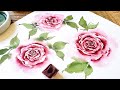 New Class: Loose Watercolor Roses - Learn to Paint 5 Easy Roses with Watercolor