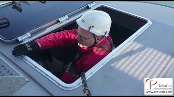 Evacuator fast escape demonstration wind turbine Enercon