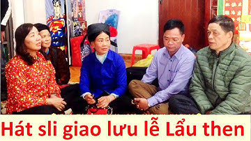 .Hát sli giao lưu ở xã Hòa Bình, huyện Bình Gia