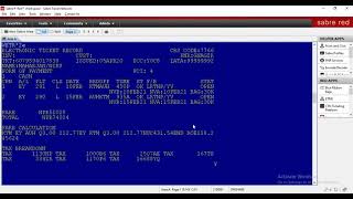 Ticket Issue and Void in Sabre GDS