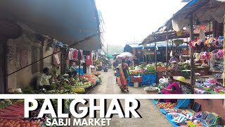 पालघर का देसी सब्जी मार्केट Palghar Bhaji Market | Palghar Market | Palghar Tour | On The Way