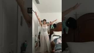 White Lyrical Dancewear Dress In Christmas Snow Mike Franklyn