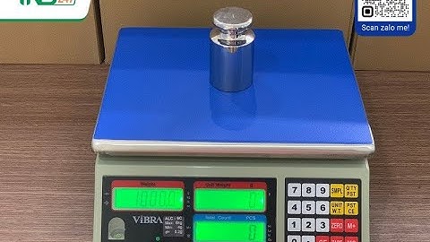 Hướng dẫn sử dụng cân đếm số lượng ALC 3kg 6kg 15kg 30kg chính hãng Vibra Shinko