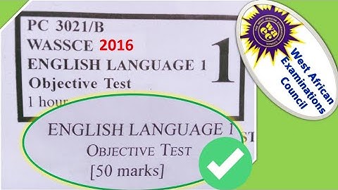 2016 wassce English past questions and answers