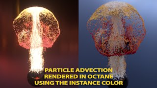 Xparticles Particle Advection Tutorial using Octane Render Cinema4D
