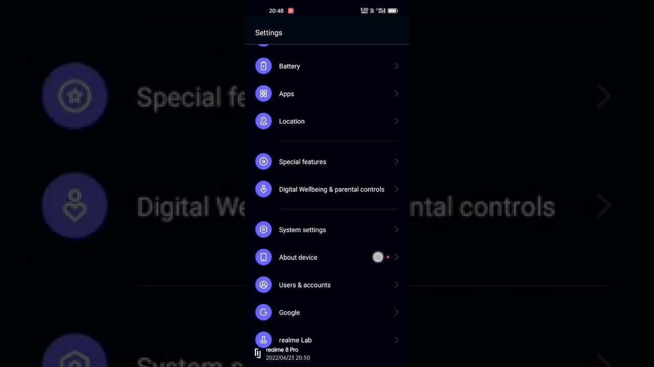 realme 8 pro system update/Android 12/security update