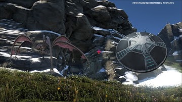 ARK How To Mesh SNOW NORTH (FASTEST METHOD)
