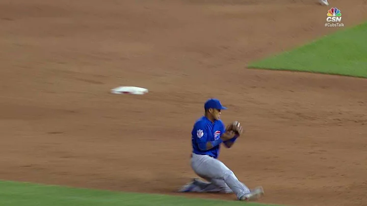 CHC@WSH: Russell makes a nice sliding stop in the 8th