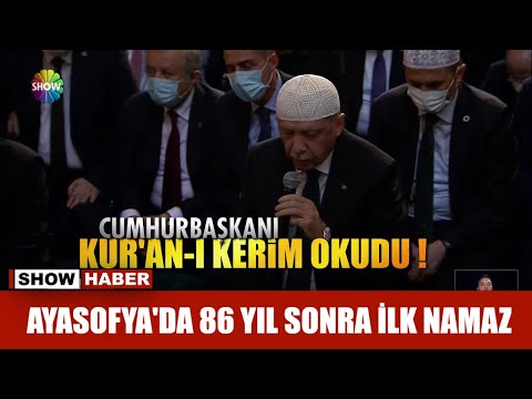 Ayasofya'da 86 yıl sonra ilk namaz