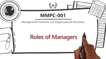 Roles of Managers | MMPC-001: Management Functions & Organisational Processes | IGNOU | Gyaniversity