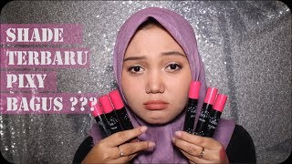 PIXY LIP CREAM WARNA BARU NO. 7 - 12 | REVIEW & SWATCHES | suhaysalim