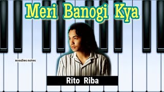 Miniatura de "MERI BANOGI KYA - Rito Riba || PIANO - cover, notes, tutorial"