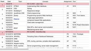 01 Agenda Week 3